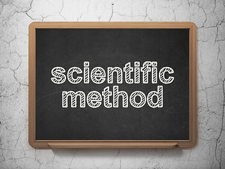 Image showing Science concept: Scientific Method on chalkboard background