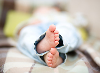 Image showing Closeup of a child feet