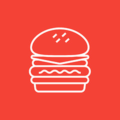 Image showing Double burger line icon.