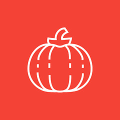 Image showing Pumpkin line icon.