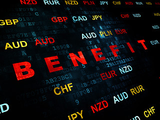 Image showing Business concept: Benefit on Digital background