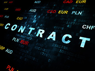 Image showing Business concept: Contract on Digital background