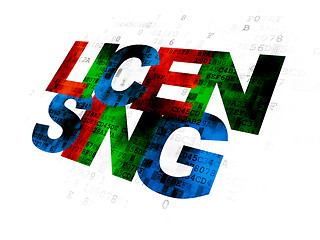 Image showing Law concept: Licensing on Digital background