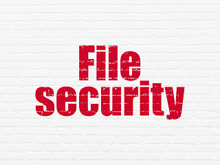 Image showing Safety concept: File Security on wall background