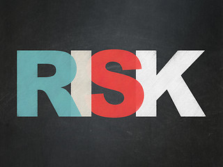 Image showing Business concept: Risk on School board background