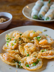 Image showing Vietnamese food, Banh Khot with shrimps