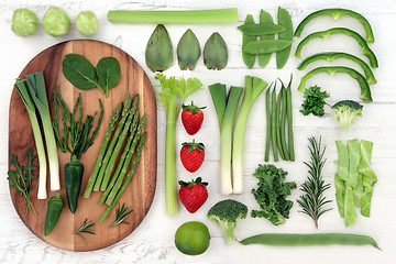 Image showing Red and Green Super Food