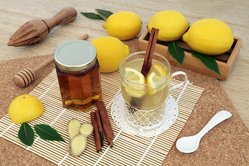 Image showing Honey Lemon and Ginger Spice Drink  