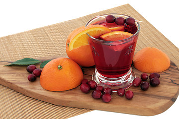 Image showing Orange and Cranberry Health Drink