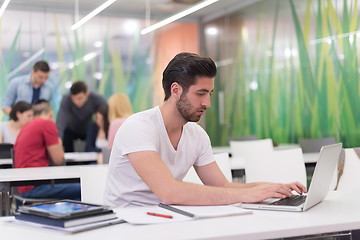 Image showing male student in classroom