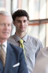 Image showing portrait of young business man at modern office