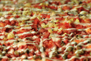 Image showing homemade pizza texture