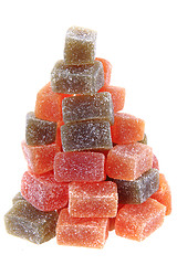 Image showing candy fruit cubes 