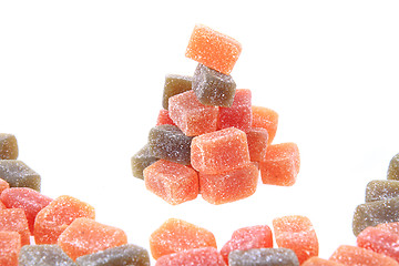 Image showing candy fruit cubes