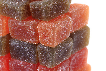 Image showing candy fruit cubes