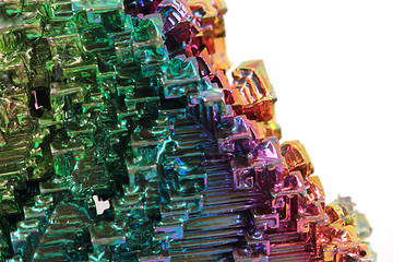 Image showing Bismuth - rainbow metal mineral