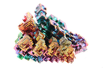 Image showing Bismuth - rainbow metal mineral