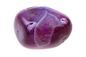 Image showing violet agate isolated