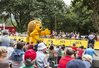 Image showing LCL Lion Mascot - Tour de France 2015