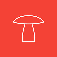 Image showing Mushroom line icon.