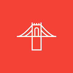 Image showing Bridge line icon.