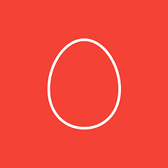 Image showing Egg line icon.