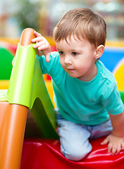 Image showing Little boy on playground