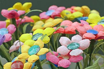 Image showing Paper flowers