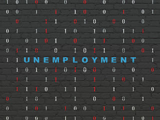 Image showing Business concept: Unemployment on wall background