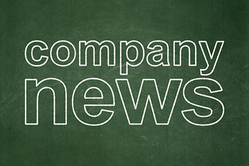 Image showing News concept: Company News on chalkboard background