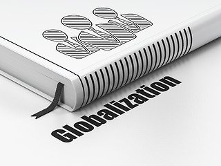 Image showing Business concept: book Business People, Globalization on white background