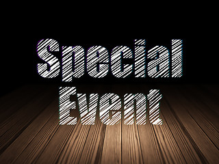 Image showing Business concept: Special Event in grunge dark room