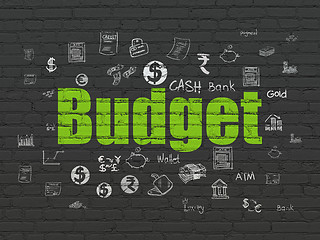 Image showing Banking concept: Budget on wall background