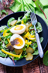 Image showing salad with eggs