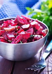 Image showing salad with boiled beet