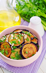 Image showing fried eggplant