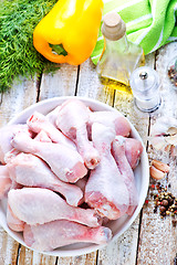 Image showing raw chicken legs