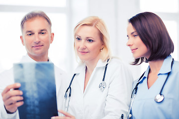 Image showing doctors looking at x-ray