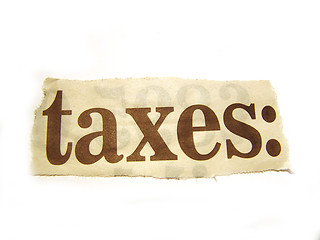 Image showing taxes