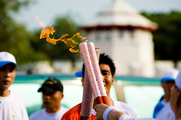 Image showing Olympic Torch Relay
