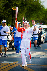 Image showing Olympic Torch Relay