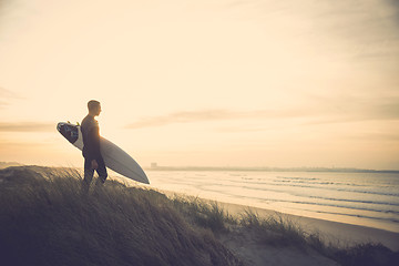 Image showing Searching for the swell