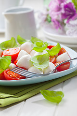 Image showing Tomato and mozzarella salad