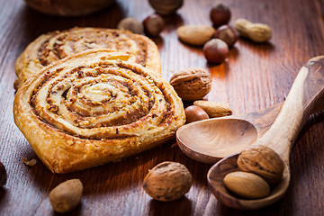 Image showing Homemade nut pastry