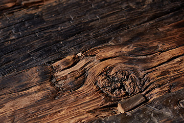 Image showing Old natural wooden shabby background 