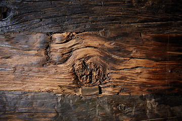 Image showing Old natural wooden shabby background 