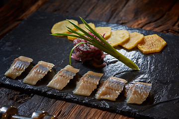 Image showing herring with potatoes