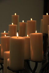 Image showing Candles at a funeral service