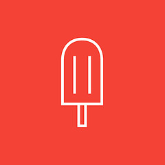 Image showing Popsicle line icon.