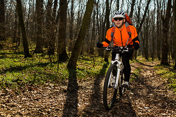 Image showing Cyclist Riding the Bike